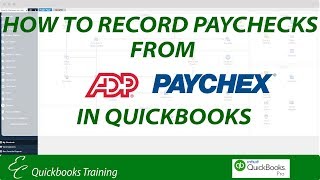 How to record ADP Paychecks in QuickBooks Online [upl. by Htnnek]