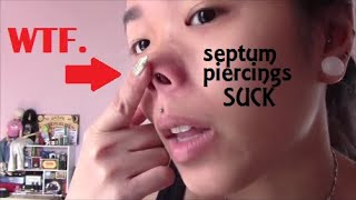 10 CONS of Having A Septum Piercing [upl. by Agon]