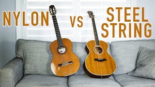 Steel vs Nylon String Guitars [upl. by Leakim]