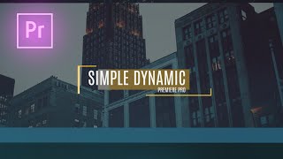 FREE Premiere Pro Template  Simple Dynamic Slideshow [upl. by Larrabee]