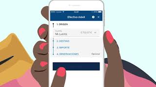 Sacar dinero sin tarjeta con Efectivo Móvil  App BBVA [upl. by Etan]