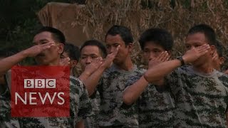 Myanmar Inside a rebel camp  BBC News [upl. by Trudi]