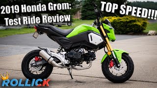 2019 Honda Grom Test Ride Review Top Speed [upl. by Hoeve920]