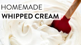 Homemade Whipped Cream  Sallys Baking Recipes [upl. by Ratha]