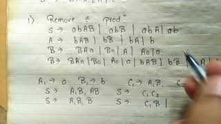 CFG to CNF Conversion [upl. by Kcirddot]