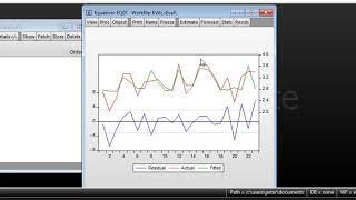 Residuals and fit in Eviews [upl. by Leivad62]