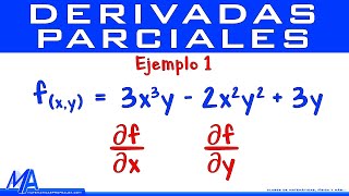 Derivadas Parciales de primer orden  Ejemplo 1 [upl. by Jarus489]