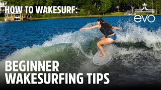 How to Wakesurf  Beginner Wakesurfing Tips [upl. by Nmutua]