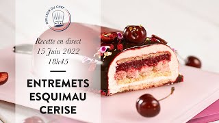 Entremets Esquimau Cerise  la recette en direct de Chef Philippe [upl. by Haland]