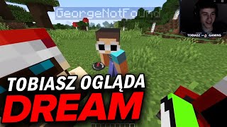 TOBIASZGAMING ogląda Dream Minecraft Speedrunner VS 4 Hunters FINALE REMATCH [upl. by Innep975]