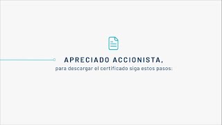 ¿Cómo descargar tu certificado de renta como accionista [upl. by Recor]