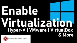 How To Enable Virtualization in BIOS VTX  AMDV Windows 10 [upl. by Affer]