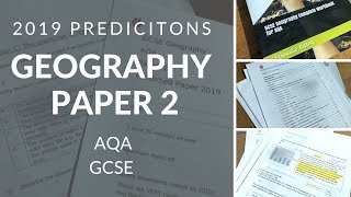 AQA 2019 Predictions  Geography Paper 2 [upl. by Anoniw]