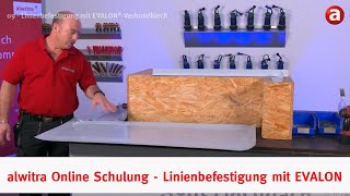 alwitra Online Schulung  09  Linienbefestigung mit EVALONVerbundblech SogehtFlachdach [upl. by Ilahsiav]