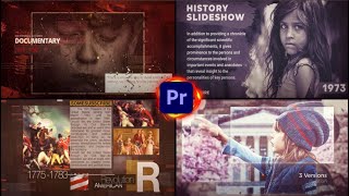 Top 10 Historical Slideshow Templates  Premiere Pro [upl. by Peyter474]