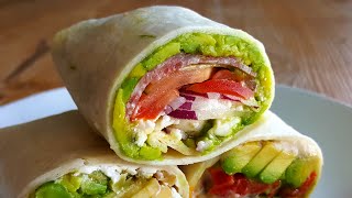 3 Healthy Tortilla Wrap Recipes  Easy No Cook Meals [upl. by Semmes]