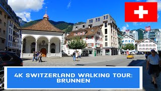 4K Switzerland walking tour Brunnen [upl. by Ngo]