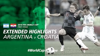 Argentina 03 Croatia  Extended Highlights  2018 FIFA World Cup [upl. by Anirt612]