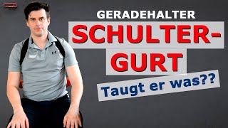 Geradehalter  Taugt ein Schultergurt etwas  Test mit verblüffendem Ergebnis [upl. by Lednic]