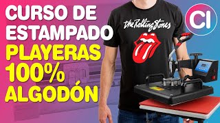 CURSO DE ESTAMPADO  Playeras de Algodón con Vinilo Textil [upl. by Dulciana]