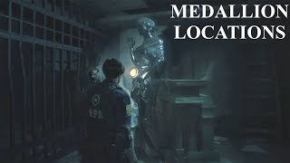 Resident Evil 2 Remake The Goddess Statue  Medallion Locations [upl. by Irra573]