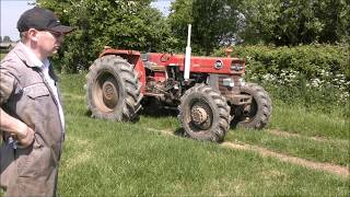 Massey Ferguson 178 4wd tractor subsoiling [upl. by Aninnaig]