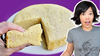 SQUISHY Fluffy CONDENSED MILK CAKE  No Oven Recipe [upl. by Adnolahs217]