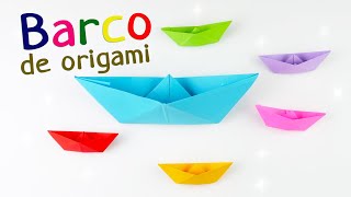 Cómo hacer un barco de papel Origami fácil [upl. by Alyac]