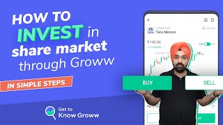 How to Invest in stock market for Beginners  Groww app kaise use kare  Buy amp Sell Shares on Groww [upl. by Lenuahs]