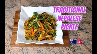 Traditional Nepalese Pickle  Nepali Achar  Pickle Recipe [upl. by Oicafinob]