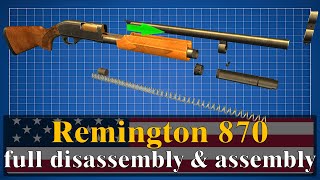 Remington 870 full disassembly amp assembly [upl. by Davidson]