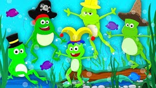 Five Little Speckled Frogs  Nursery Rhymes For Kids  Baby Songs [upl. by Albert]