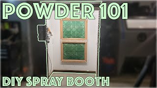 Building a Powdercoating Booth for Cheap DIY Spray Booth Build [upl. by Bernadina930]