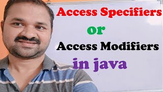 Access Specifiers  Access Modifiers In Java Programming  public  private  protecteddefault [upl. by Serg98]