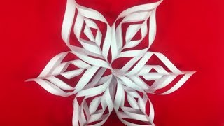 Como hacer Copos de nieve de papel  Paper snowflakes OrigamiTutorial [upl. by Nevets372]