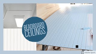 How to Install Beadboard to a Ceiling Yourself  EASY [upl. by Eetnom487]