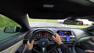 BMW 640d xDrive 313HP  POV 0100kmh Acceleration  dragy [upl. by Lamaj]