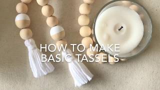 How To Make Basic Tassels [upl. by Dominik]