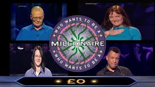 Who Wants To Be A Millionaire  £0 Winners [upl. by Eldrid701]