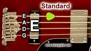 Bass Guitar Tuner  E Standard Tuning E A D G 4 Strings [upl. by Hanad876]