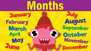 Months of the Year Song  Learn the 12 Months  Kindergarten Preschool amp ESL  Fun Kids English [upl. by Karol]