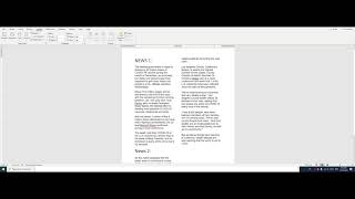 MS Word Columns  Independent Columns [upl. by Ellenyl]