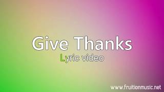 Give Thanks Medium Key Instrumental with Lyrics [upl. by Adnovahs]