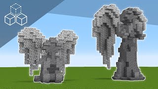 How to Build Praying Angel Statues  Minecraft Tutorial [upl. by Angelique]