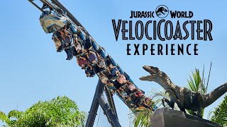 FULL EXPERIENCE Jurassic World VelociCoaster at Universal Orlando Resort [upl. by Marjory613]