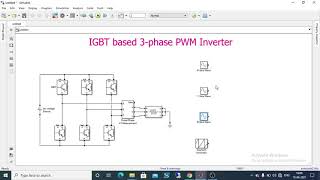 Three Phase PWM Inverter using MATLAB  Simulink [upl. by Quenby]