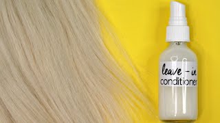 Homemade Leave  in Hair Conditioner [upl. by Aiekram]