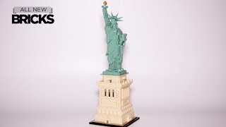 Lego Architecture 21042 Statue of Liberty Speed Build [upl. by Bej]