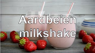 Aardbeien milkshake maken [upl. by Manon681]