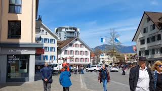 Walking Tour Brunnen Switzerland [upl. by Alauqahs]